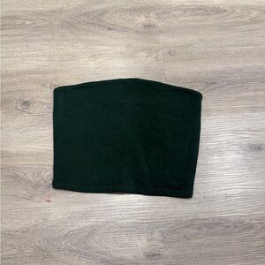 Garage Dark Green Strapless Tube Top